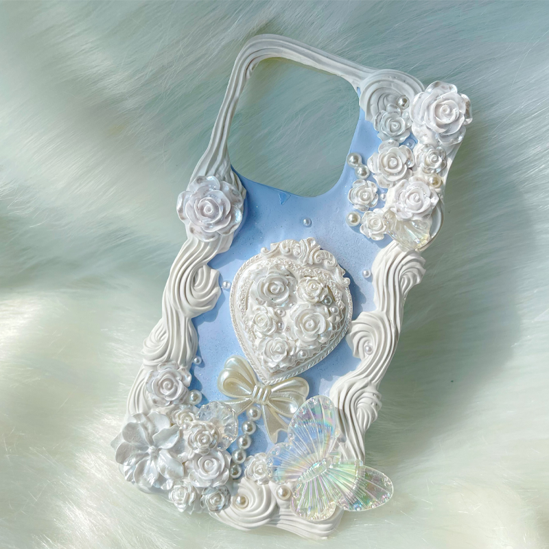 Exclusive for iPhone | Cute butterfly light luxury diy phone case