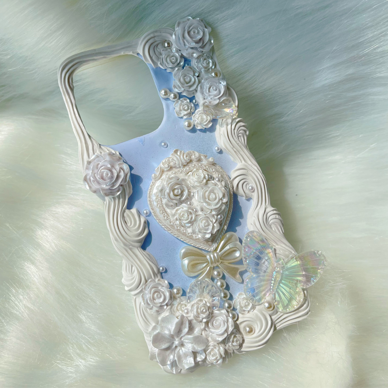 Exclusive for iPhone | Cute butterfly light luxury diy phone case