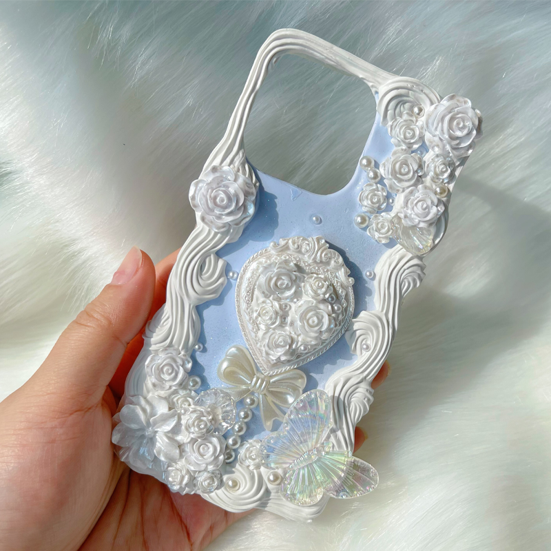 Exclusive for iPhone | Cute butterfly light luxury diy phone case