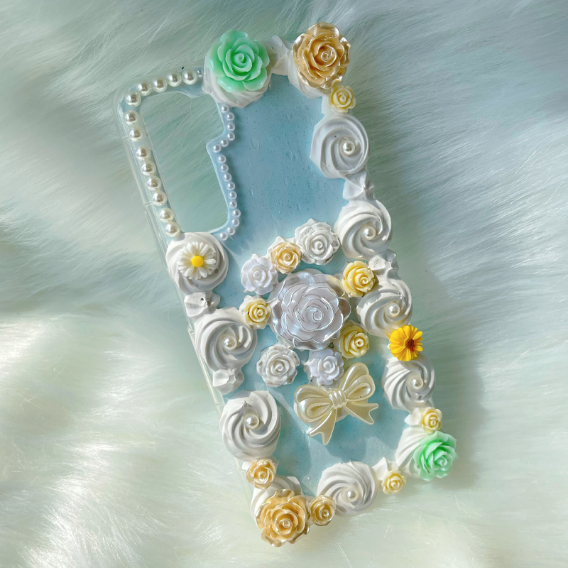Colorful Flower,Whipped Cream Effect case, Custom phone case, for all device