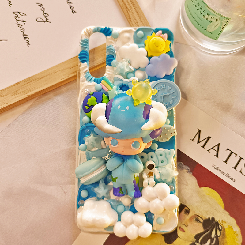 Cute lucky Boy,Whipped Cream Effect case, Custom phone case, for all device