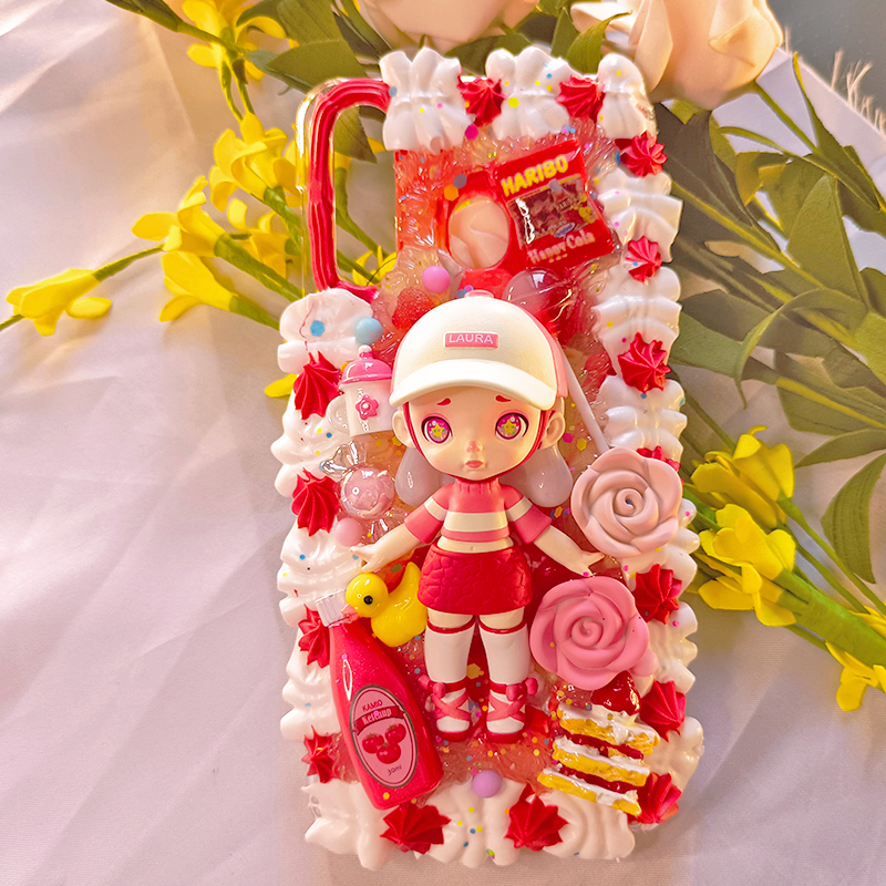 LAURA's Sweet Wonderland Phone Case,Whipped Cream,Customizable,DIY