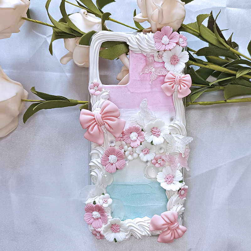 Flower Bush,Whipped Cream Effect case, Custom phone case, for all device