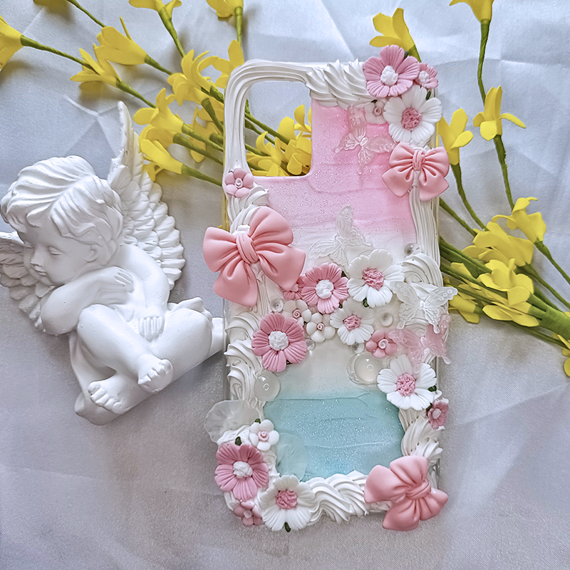 Flower Bush,Whipped Cream Effect case, Custom phone case, for all device