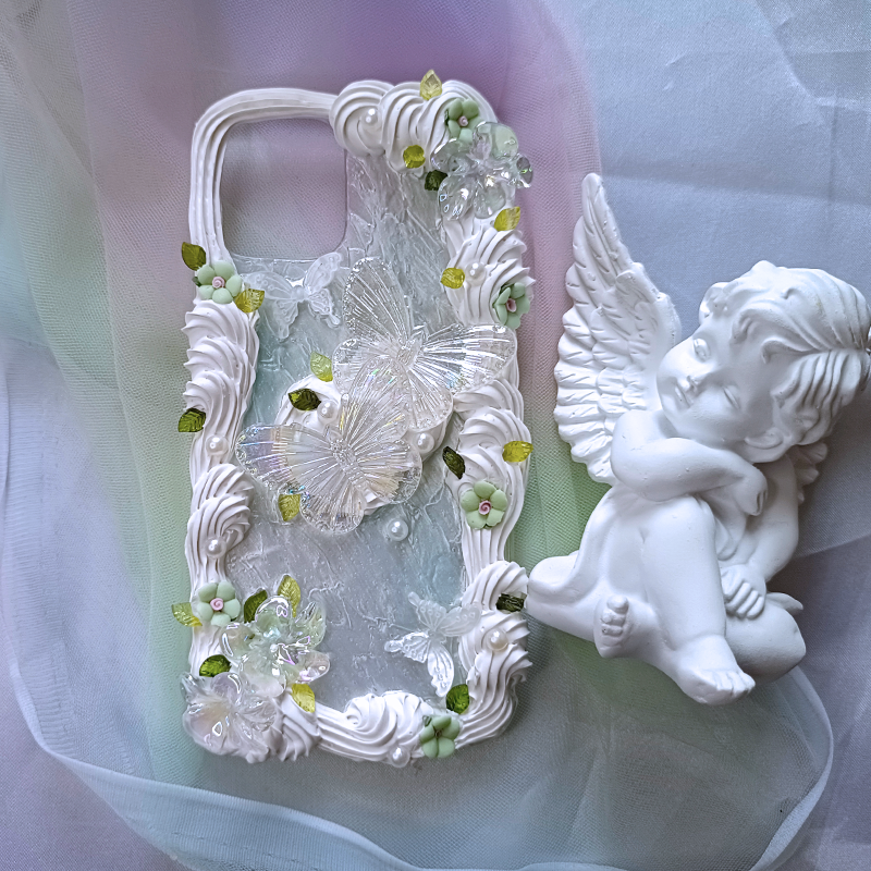 Spring Elegant Bloom, Whipped Cream,Customizable,DIY