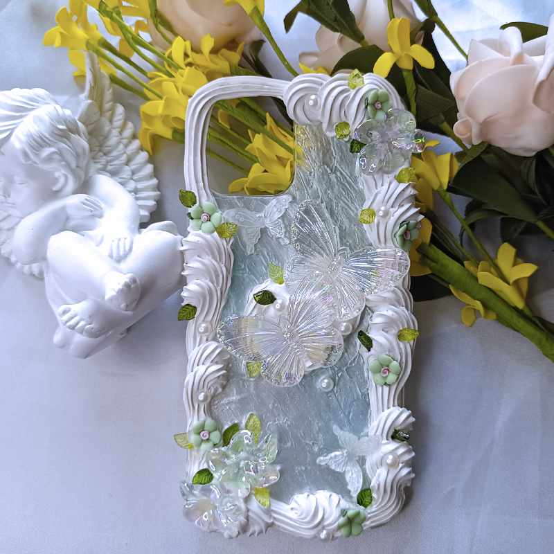 Spring Elegant Bloom, Whipped Cream,Customizable,DIY