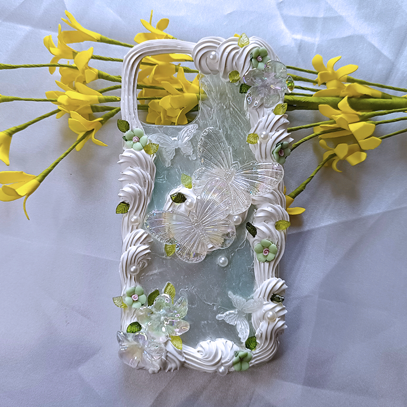 Spring Elegant Bloom, Whipped Cream,Customizable,DIY