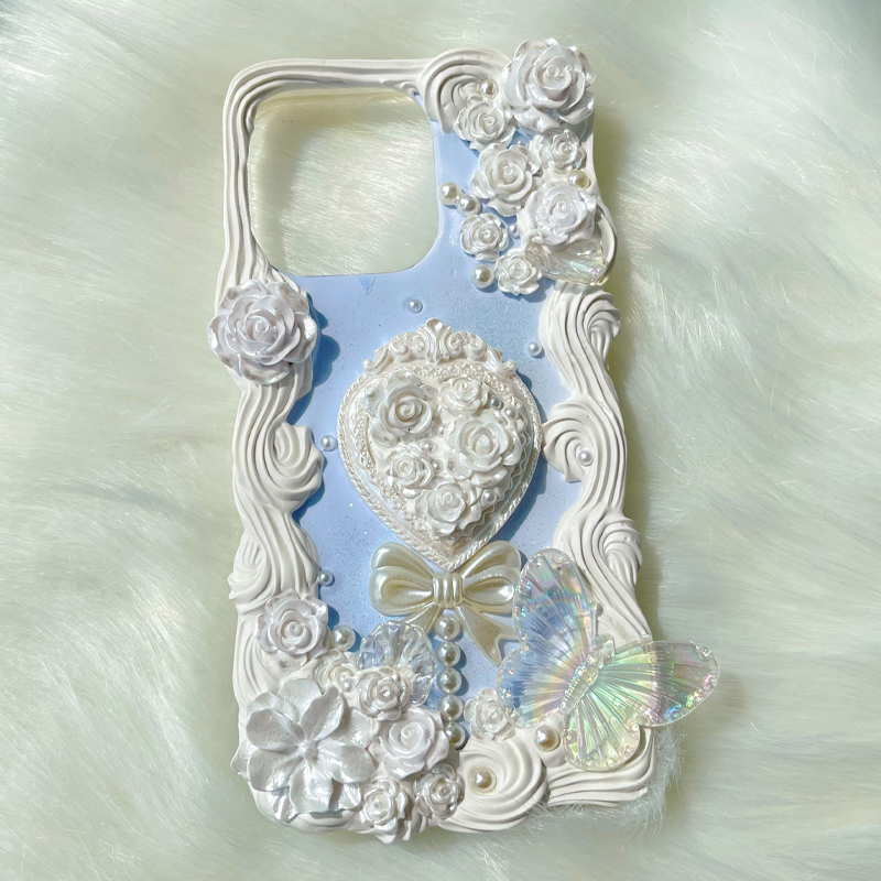 Exclusive for iPhone | Cute butterfly light luxury diy phone case