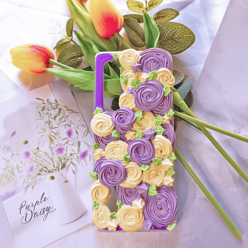 Exclusive for iPhone|Purple Rose Bush |Noble and Elegant | DIY | Phone Case