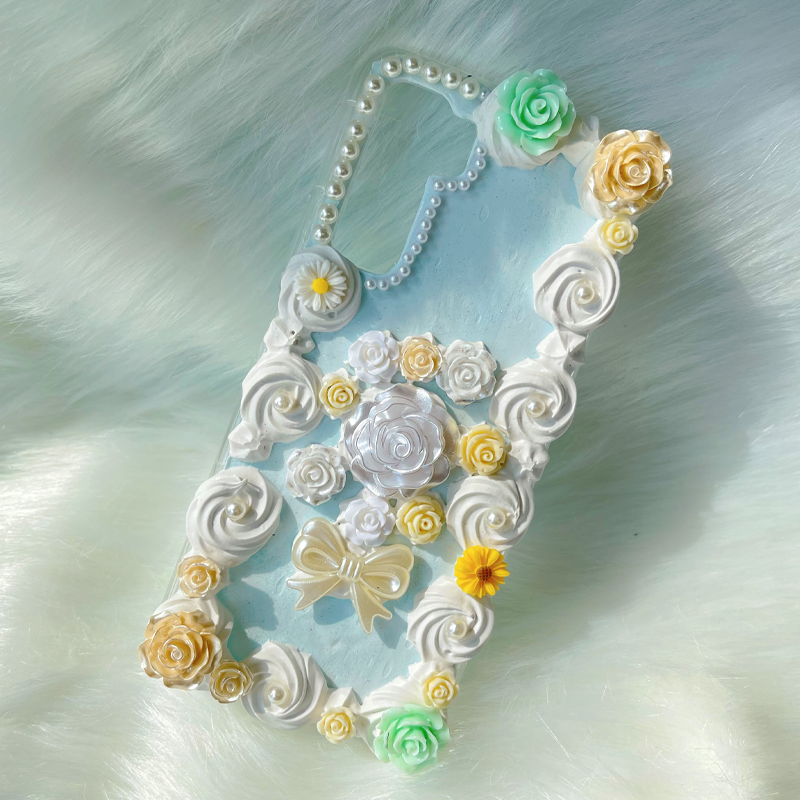 Colorful Flower,Whipped Cream Effect case, Custom phone case, for all device