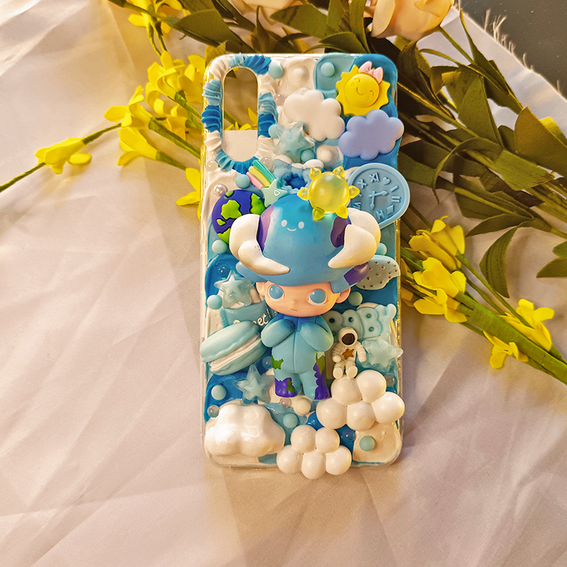 Cute lucky Boy,Whipped Cream Effect case, Custom phone case, for all device