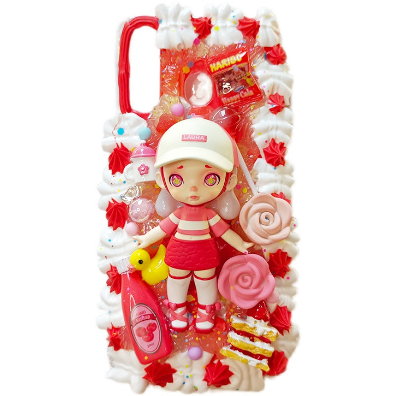 LAURA's Sweet Wonderland Phone Case,Whipped Cream,Customizable,DIY