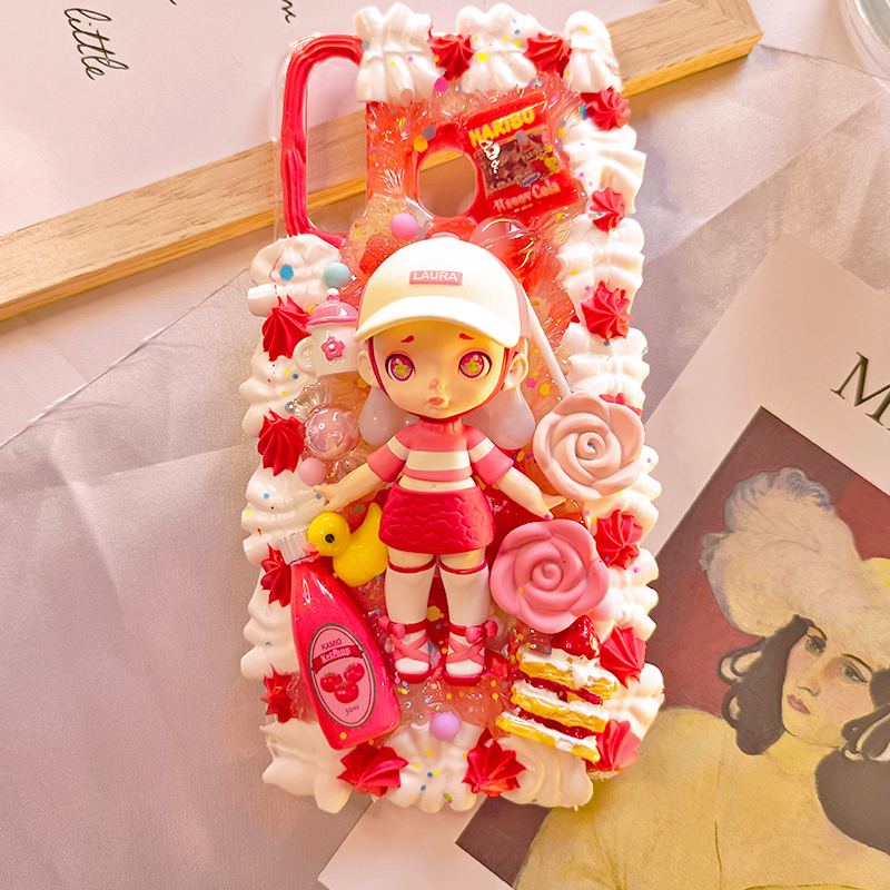 LAURA's Sweet Wonderland Phone Case,Whipped Cream,Customizable,DIY